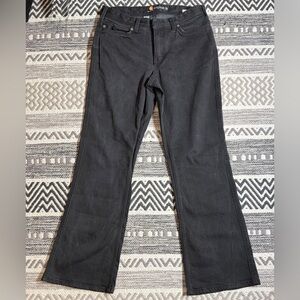 Carhartt Women’s Black Flare Jeans Original Fit Size 6 Short Stretch Denim